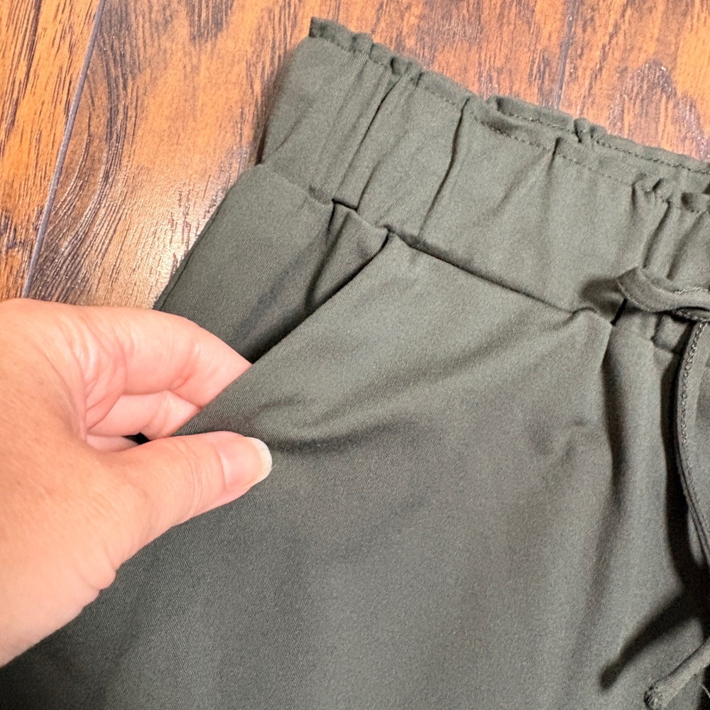 Joie Lounge Pants Womens Size Medium Sage Green Drawstring Elastic Waist - Picture 6 of 6